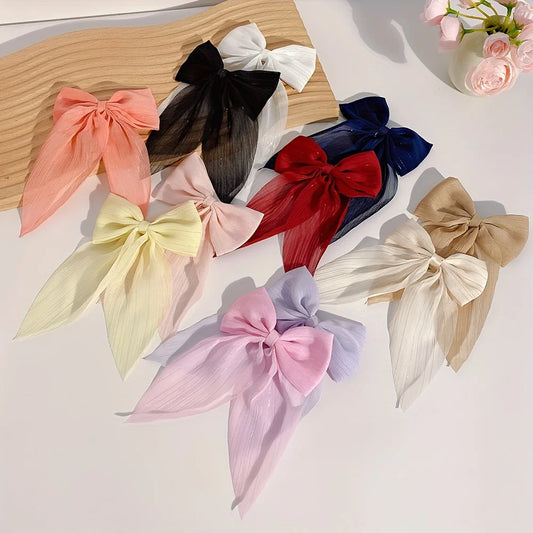 11 pieces of sweet bow hairpins that do not hurt hair, cute and versatile
