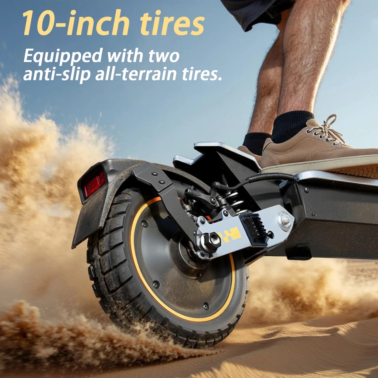 IWAFO IS2 Pro Electric Scooter for Adults with 1200W Motor and 48V16Ah Battery, 10-Inch All-Terrain Electric Scooter