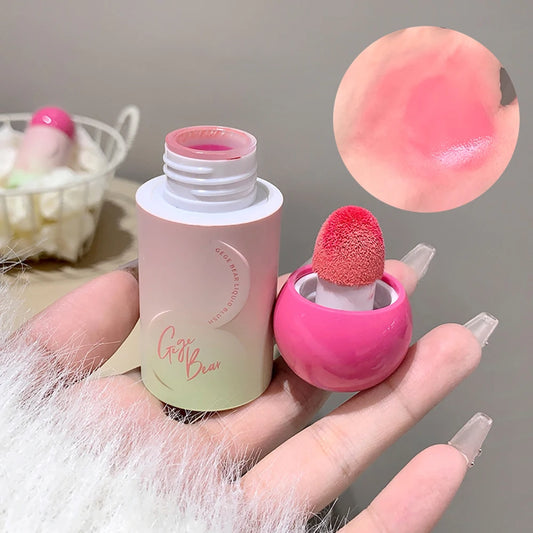 Gege Bear Light Blush Liquid Moisturizing Mirror Vitality Moisturizing Whitening Brightening Natural Rouge