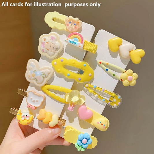 14 Pieces of Cute Yellow Hair Clips Are Sweet and Versatile