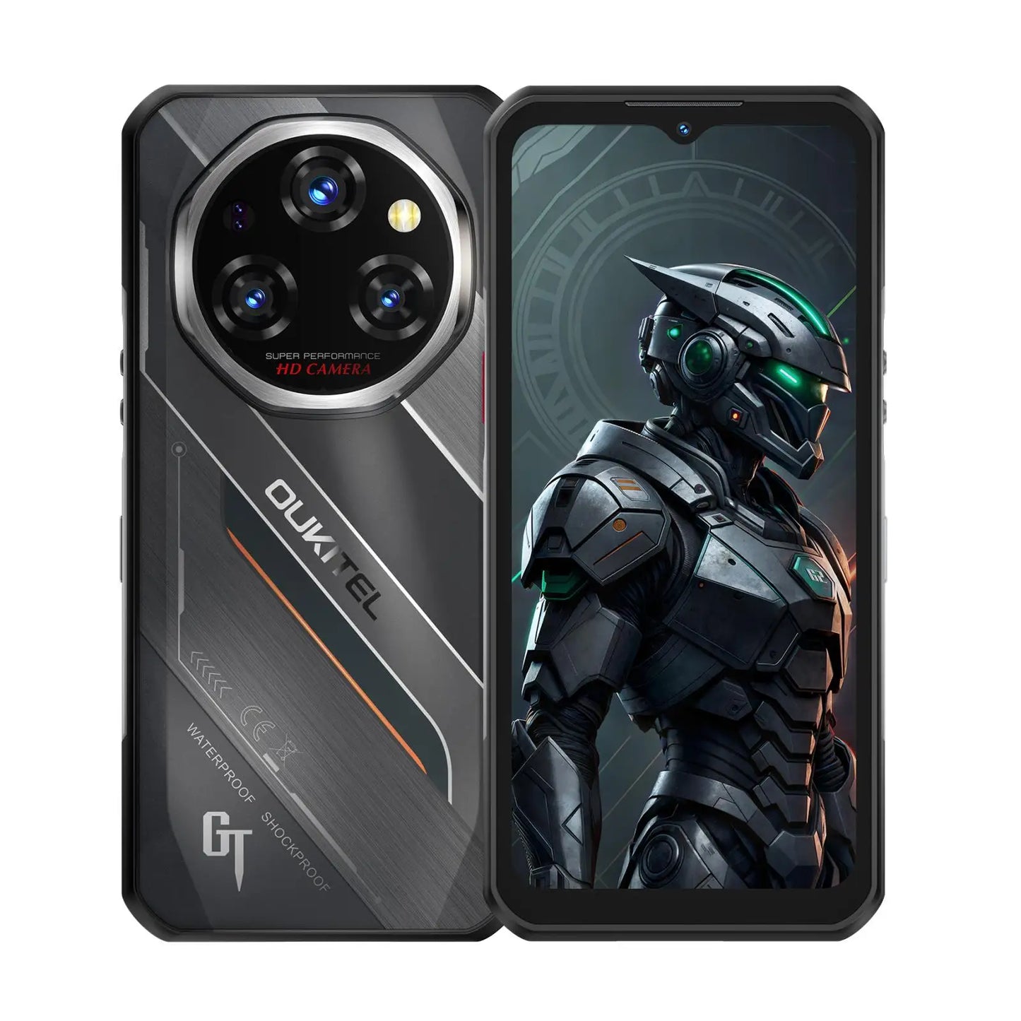 Oukitel WP62 5G Rugged Smartphone 108MP Camera 11000mAh 33W 8GB+256GB 6.6 inch FHD+ IPS Display 120Hz Android 15 NFC