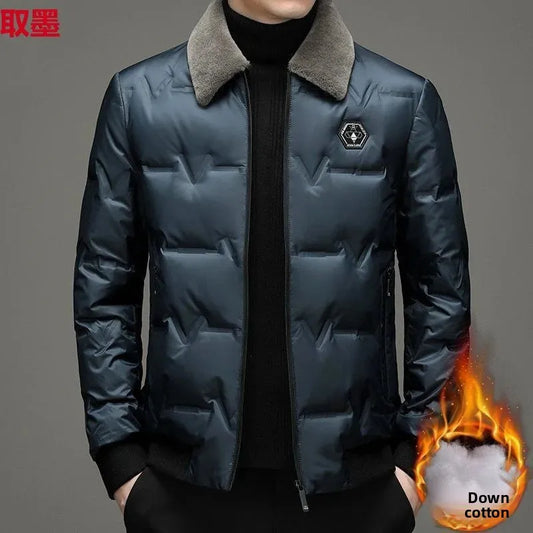 New Hot Sale Of The Season Thickened Cotton Jacket for Middle-Aged And Elderly Men Winter Casual Loose Warm Top Dad Clothes Cott