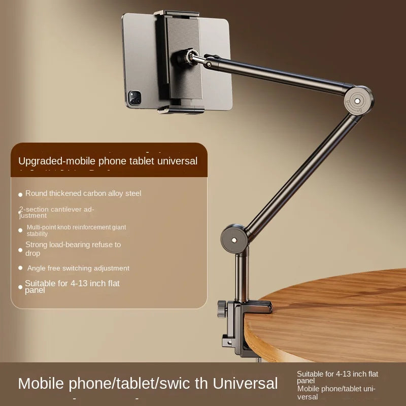 Desktop Mobile Phone Holder Bed Clip Bedside Lazy Live Broadcast Folding Cantilever Bracket for Apple Samsung iPad Tablet Holder