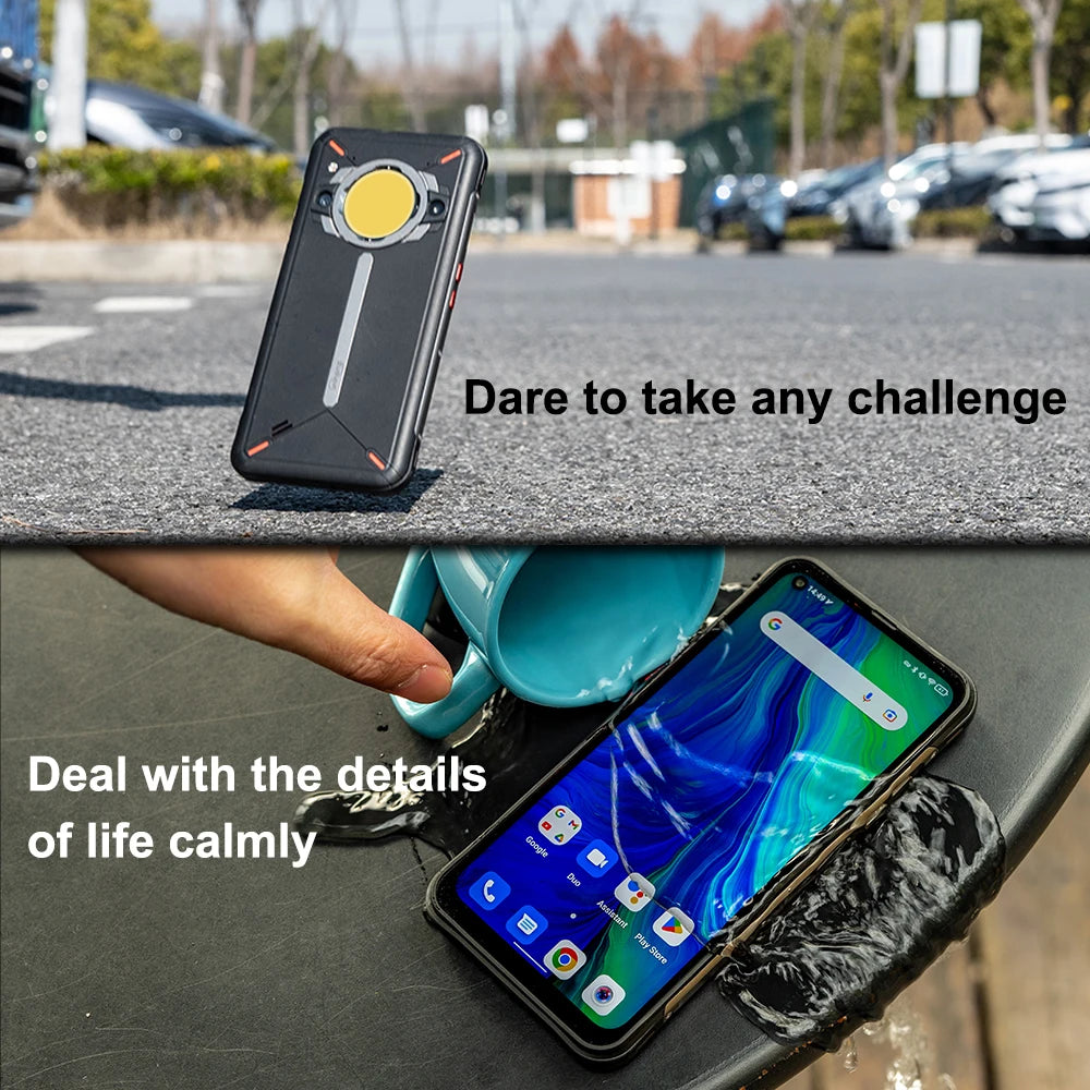 Unihertz Golden Eye 5g Ultra Slim Rugged Smartphone Camping Light 8GB 256GB 64MP Camera Cell Phone, Mobile Phone,30W ,5200mAh