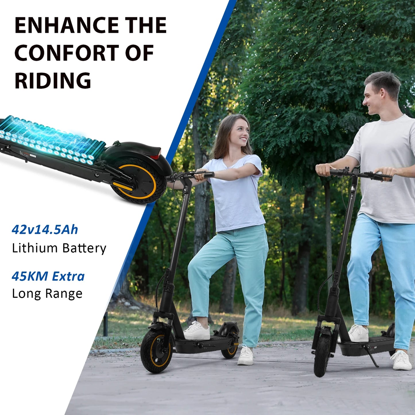 2025 Upgrate AOVOPRO TX01 Smart APP Electric Scooter 350W/500W Powerful Motor 36V25-45KM  Range Adults EScooter with Dual Brake