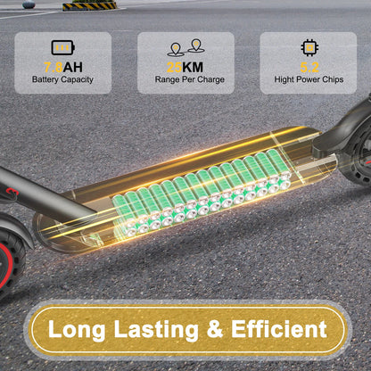 JUICEASE 2025 Solid Tire Electric Scooter 8.5/10 Inch 25/35KM Range Waterproof Escooter 31/35KM/H Fast Speed Scooter Electric