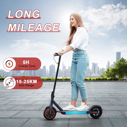 JUICEASE E1 Pro Electric Scooter 350W Motor 500W Peak Power Folding Electric Kick Scooter 36V7.8AH 5.2 Chips 25KM Range EScooter