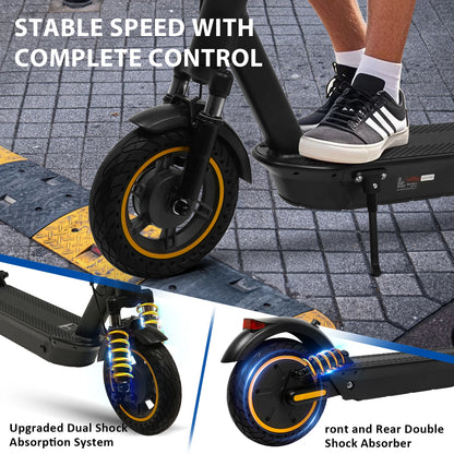 2025 Upgrate AOVOPRO TX01 Smart APP Electric Scooter 350W/500W Powerful Motor 36V25-45KM  Range Adults EScooter with Dual Brake