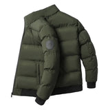 Men's Winter Thickened Warm Cotton Jacket Stand Collar Casual Style Fashionable And Comfortable Cotton Outerwear