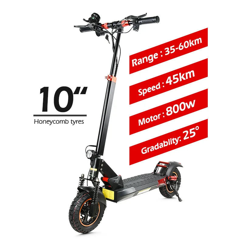 MX-14 Electric Scooter 10-Inch Dual Disc Brakes Foldable | 500W Motor, 45km/h, 40KM Max Range, 48V Battery, Aluminum Frame
