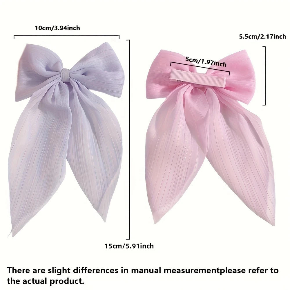 11 pieces of sweet bow hairpins that do not hurt hair, cute and versatile