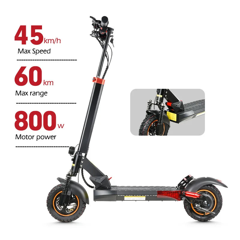 MX-14 Electric Scooter 10-Inch Dual Disc Brakes Foldable | 500W Motor, 45km/h, 40KM Max Range, 48V Battery, Aluminum Frame