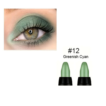 16 Colors Pearlescent Eyeliner, Color Glitter Waterproof Long-Lasting Eye Makeup Non-smudge Eyeliner
