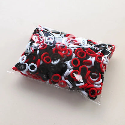 100/300/500Pcs Hair Bands for Children Colorful Nylon Scrunchie Hair Ties Rubber Band Kids Elastic Leagues Girl Hair Accessories