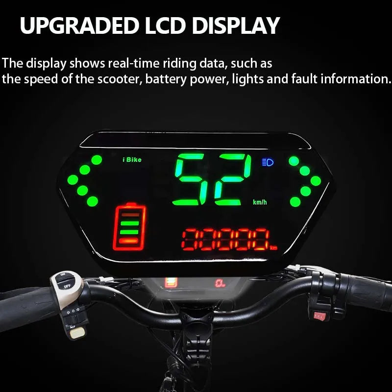 55-85KM/H Speed Electric Scooter 1200W-6000W Powerful Dual Motor E Scooter 100KM Long Range Scooter Electric for Adults