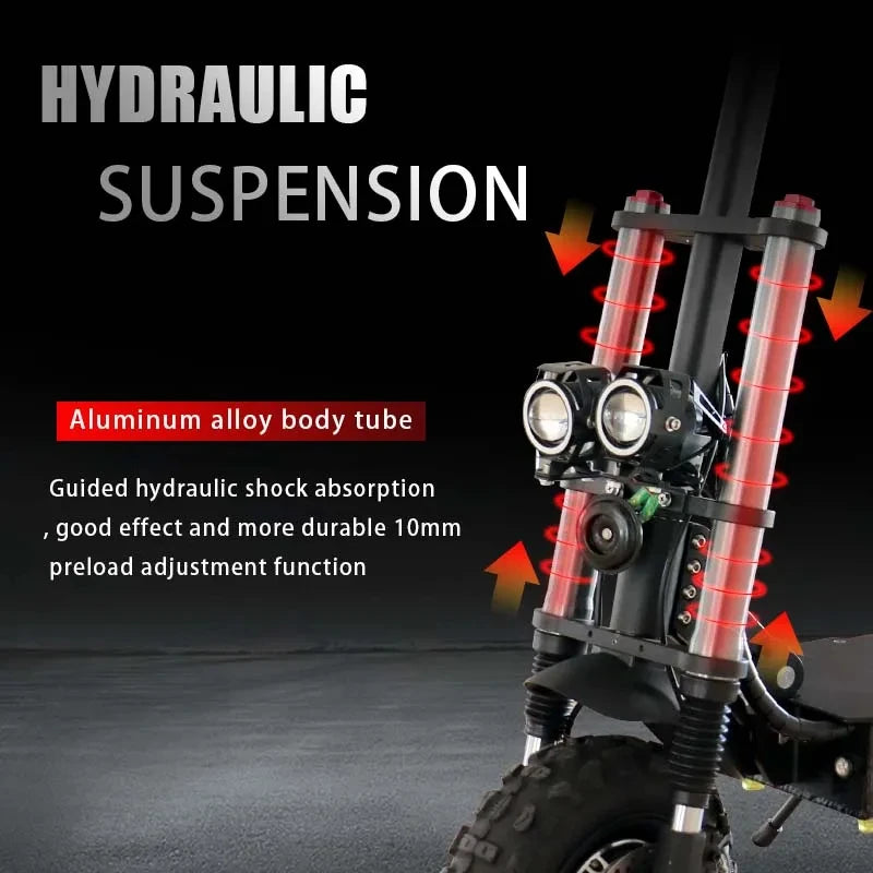 55-85KM/H Speed Electric Scooter 1200W-6000W Powerful Dual Motor E Scooter 100KM Long Range Scooter Electric for Adults