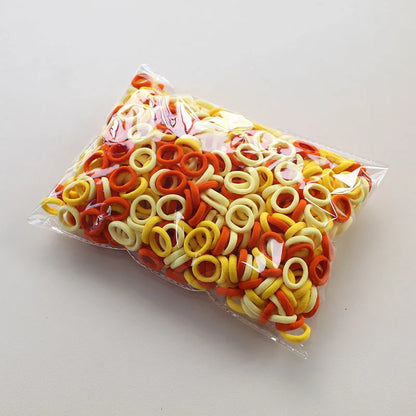 100/300/500Pcs Hair Bands for Children Colorful Nylon Scrunchie Hair Ties Rubber Band Kids Elastic Leagues Girl Hair Accessories