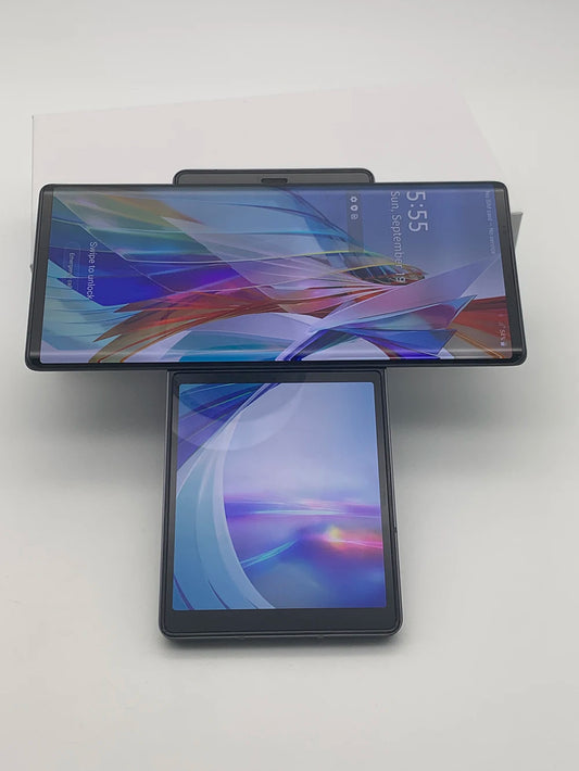 LG Wing 5G F100 Original Unlocked Single Sim 8GB RAM+128/256GB Octa-core 64MP 6.8'' 4000mAh Android 10 NFC FM QC4 Smartphone