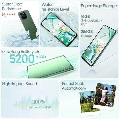 HONOR 200 Smart Global Version 5G Smartphone 6.8'' Anti-Drop Display 50MP AI Camera 5200mAh Large Battery 35W SuperCharge