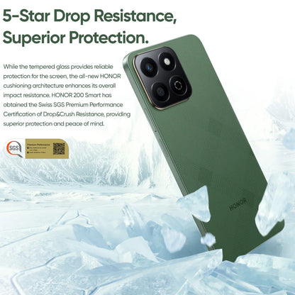 HONOR 200 Smart Global Version 5G Smartphone 6.8'' Anti-Drop Display 50MP AI Camera 5200mAh Large Battery 35W SuperCharge