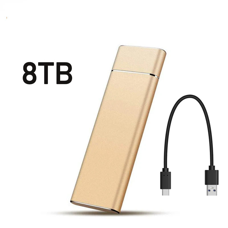 External 2TB/20TB/30TB Ssd High-Speed Solid State Drive Type-C/USB 3.1 Interface Portable Hard Disk for PC Laptop MAC