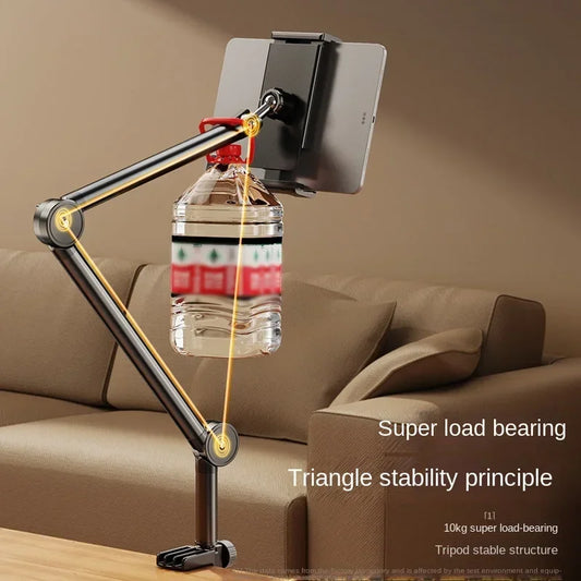 Desktop Mobile Phone Holder Bed Clip Bedside Lazy Live Broadcast Folding Cantilever Bracket for Apple Samsung iPad Tablet Holder
