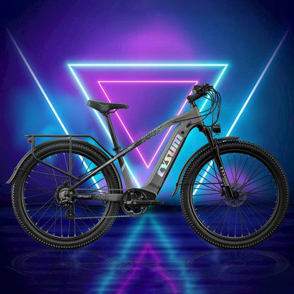 Electric Bicycle 48V 14AH Lithium Battery Electric Mountain Bike 100km Range 27.5" Spoke Wheel 7 Speed Adults Mountain E-bike