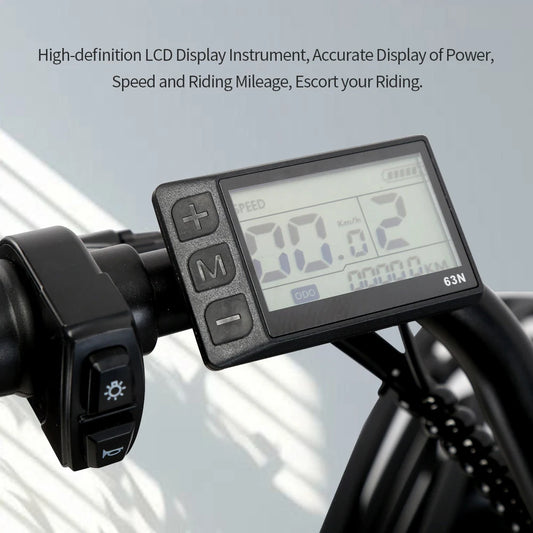 Electric Bicycle 26" 250W Motor 7S Removable Li-Battery Pedal Assist with Basket Luggage Rack Urban Unisex City Commuter E-bike