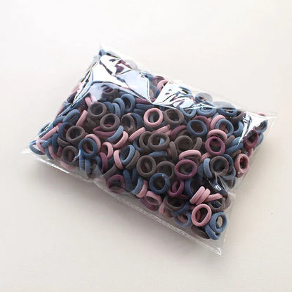 100/300/500Pcs Hair Bands for Children Colorful Nylon Scrunchie Hair Ties Rubber Band Kids Elastic Leagues Girl Hair Accessories