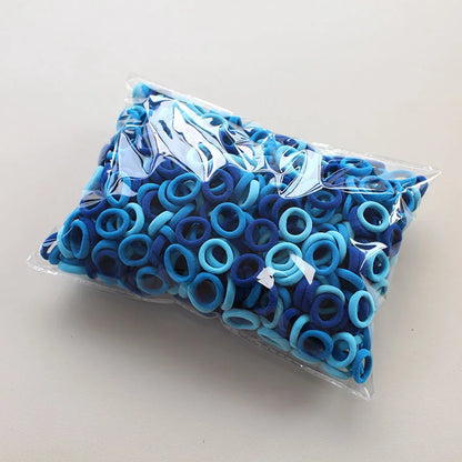 100/300/500Pcs Hair Bands for Children Colorful Nylon Scrunchie Hair Ties Rubber Band Kids Elastic Leagues Girl Hair Accessories