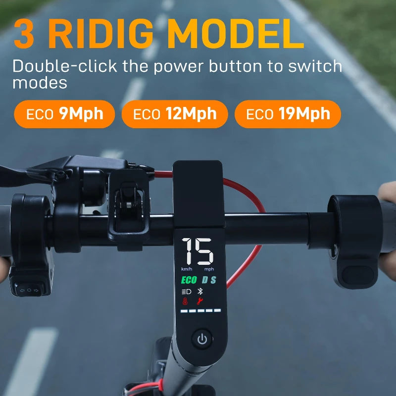 Electric Scooter Foldable | Disc Brakes 350W Motor, 25km/h Speed, 30KM Max Range, 36V 10.4Ah Battery, APP Control, Solid Tires