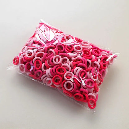 100/300/500Pcs Hair Bands for Children Colorful Nylon Scrunchie Hair Ties Rubber Band Kids Elastic Leagues Girl Hair Accessories