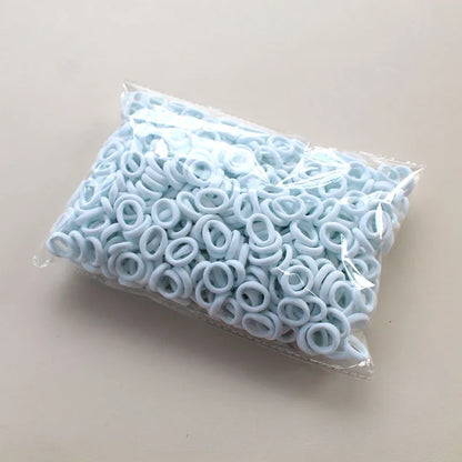 100/300/500Pcs Hair Bands for Children Colorful Nylon Scrunchie Hair Ties Rubber Band Kids Elastic Leagues Girl Hair Accessories