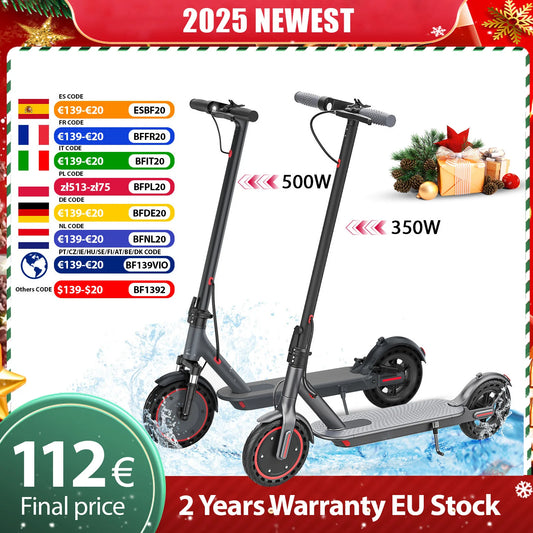 JUICEASE 2025 Solid Tire Electric Scooter 8.5/10 Inch 25/35KM Range Waterproof Escooter 31/35KM/H Fast Speed Scooter Electric
