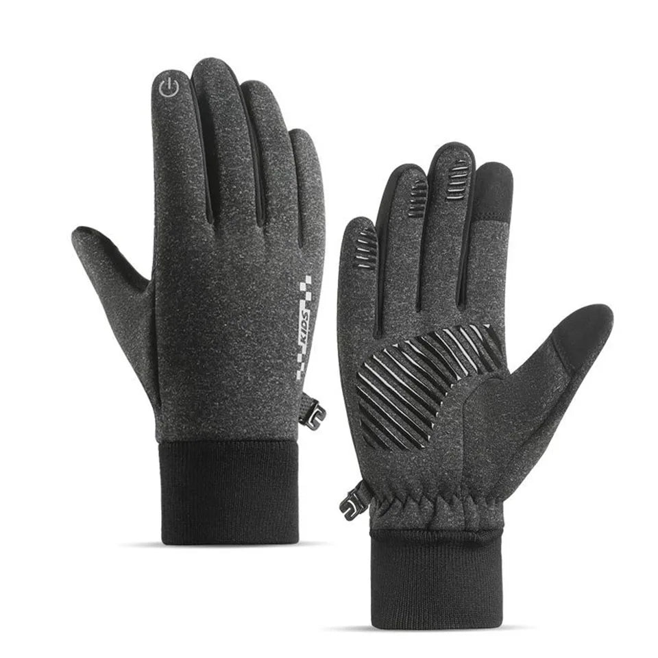 GTUBIKE Kids Winter Gloves,Touchscreen Anti-Slip Kids Cycling Gloves,Warm Windproof Kids Gloves,Sports Gloves Boys Girls