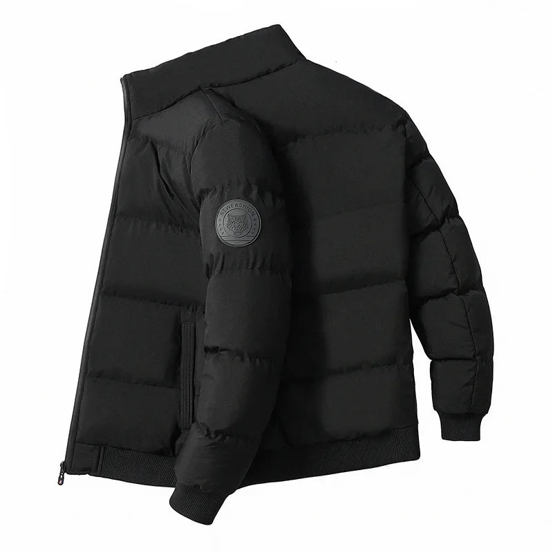 Men's Winter Thickened Warm Cotton Jacket Stand Collar Casual Style Fashionable And Comfortable Cotton Outerwear