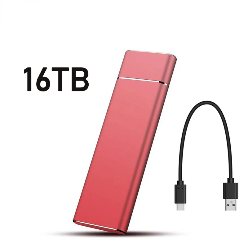 External 2TB/20TB/30TB Ssd High-Speed Solid State Drive Type-C/USB 3.1 Interface Portable Hard Disk for PC Laptop MAC