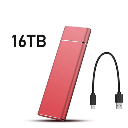 External 2TB/20TB/30TB Ssd High-Speed Solid State Drive Type-C/USB 3.1 Interface Portable Hard Disk for PC Laptop MAC